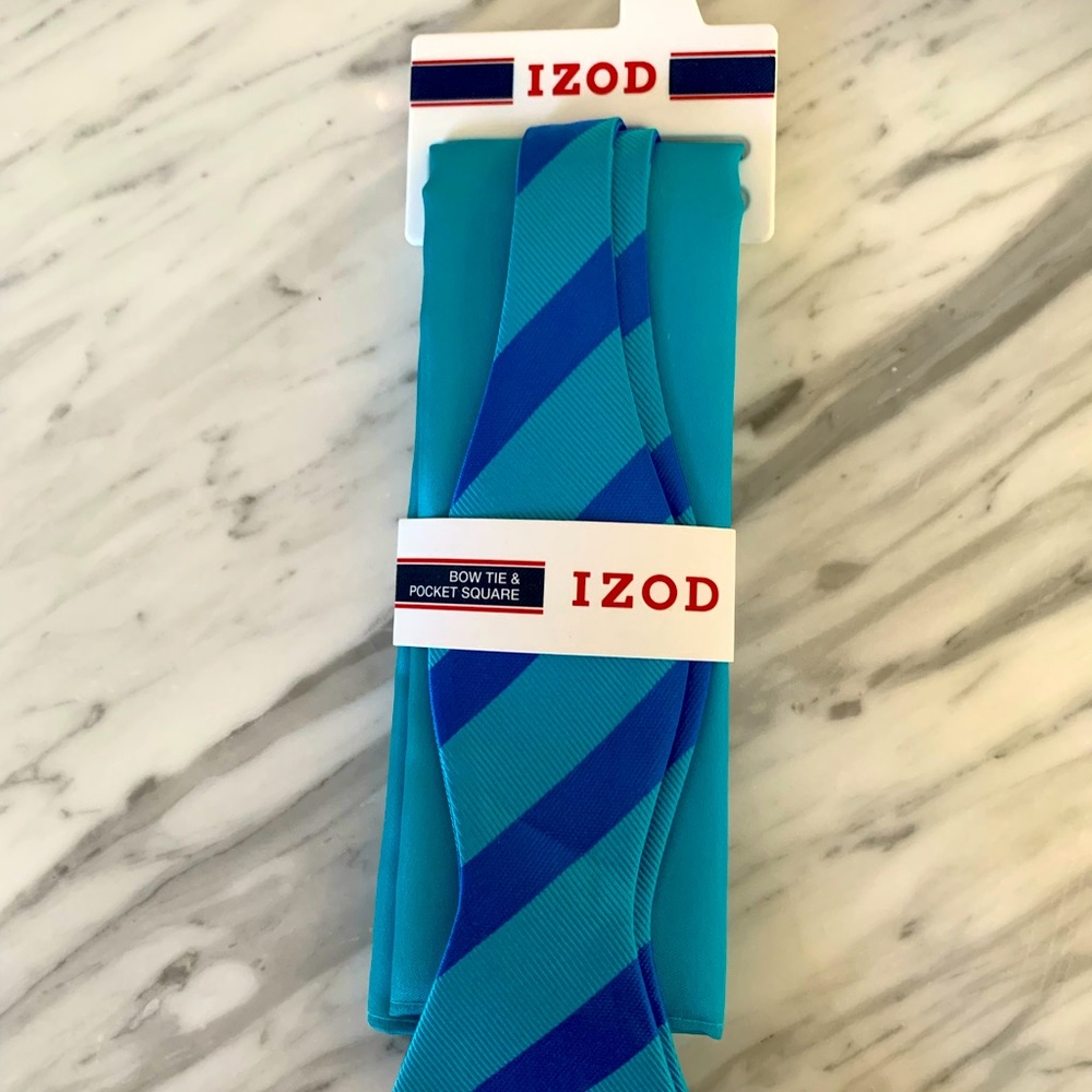 NWT Izod Bow Tie and Pocket Square!